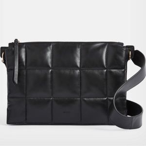 All Saints Sheringham Leather Quilted Shoulder Bag